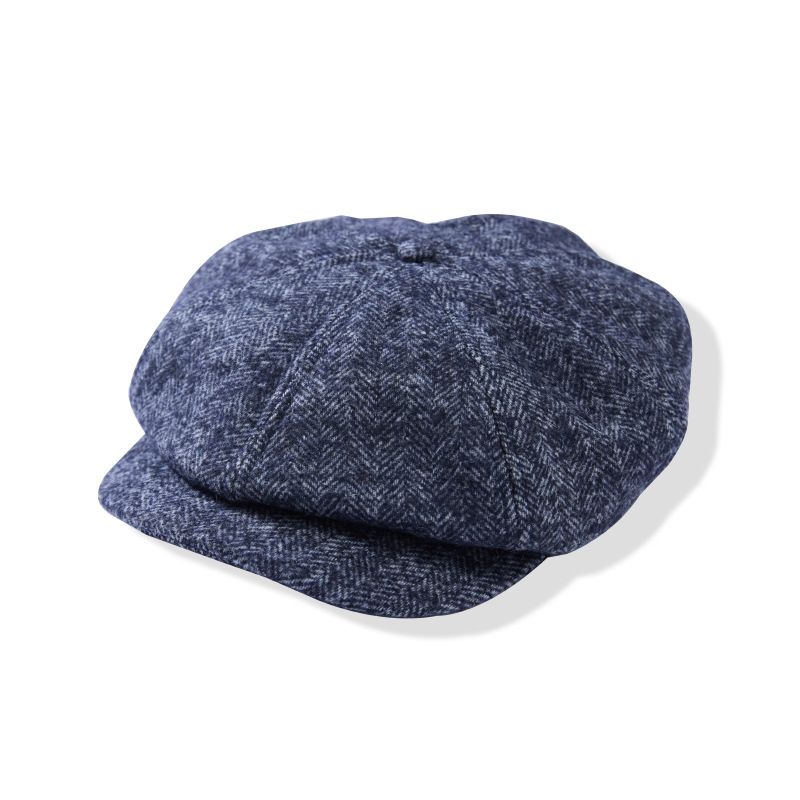 OKONKWO Herbst Winter Republik China Alten Ära Britischen Achteckigen Maler Hut Wolle Baskenmütze_voghion.com