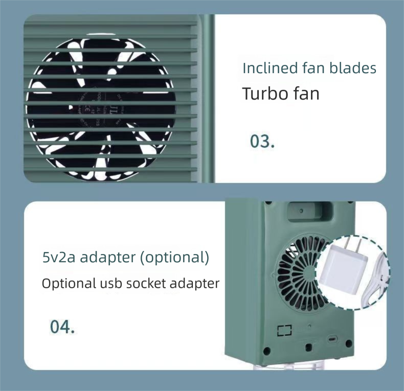 Spray USB Mini portatile per studenti, ufficio, due in uno, condizionatore d'aria da tavolo, piccolo ventilatore_voghion.com