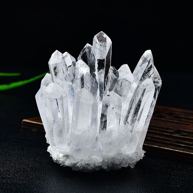 Natural Amethyst Yellow Green White Crystal Cluster Ornament Demagnetizing Display Mineral Specimen Home Living Room_voghion.com