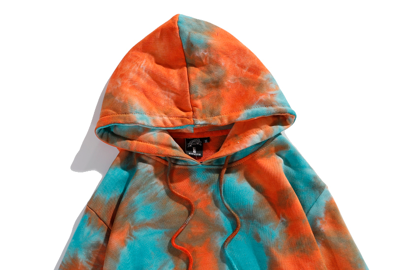 Moda Tie Dye Donna 100% cotone Felpe con cappuccio Tuta Haruku Pullover Felpa con cappuccio da uomo Felpe Donna Abbigliamento Y2K Top_voghion.com