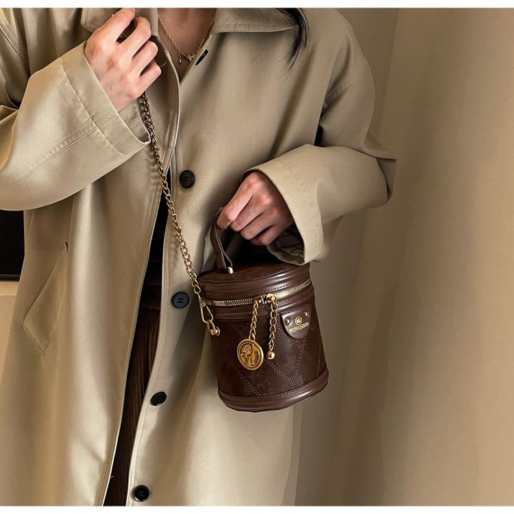 2024 m. Naujas Retro Bucket Krepšys, Universali grandinėlė, Madingas rankinis pečių krepšys, Didelės talpos madingas Crossbody Bag, madingas_voghion.com