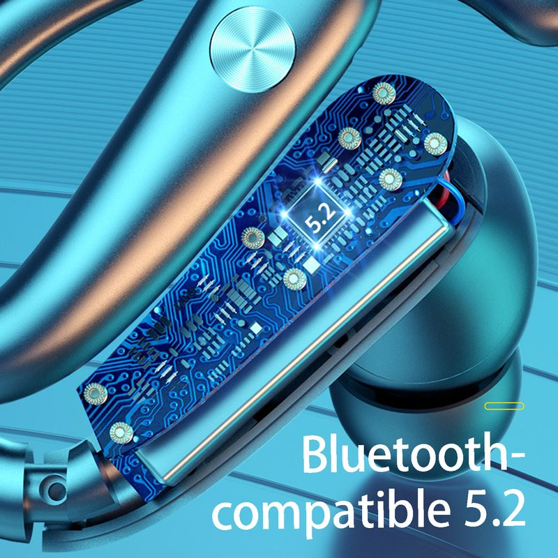 1 Set Earphone Fingerprint Touch Intelligent Noise Reduction Stereo Surround Bluetooth-compatible Wireless Earbud for_voghion.com