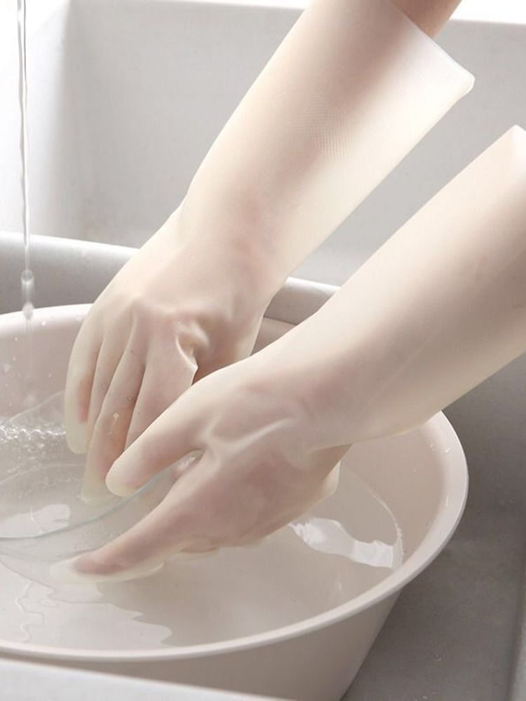 Guanti per lavastoviglie, guanti riutilizzabili in lattice per lavori domestici, cucina, bagno, guanti resistenti, puliti, resistenti all'usura e impermeabili R_voghion.com