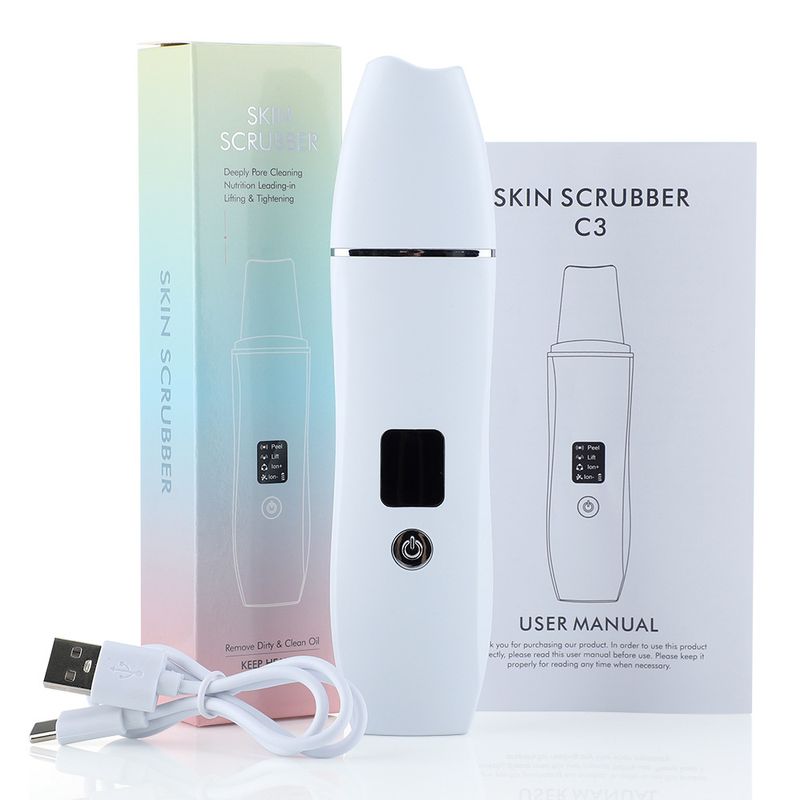 New ultrasonic household peeling machine, beauty instrument, pore cleaner, facial blackhead instrument_voghion.com