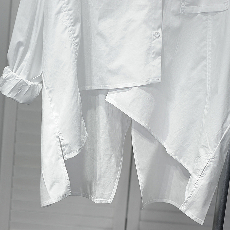 Women's Solid Color Casual Shirt_voghion.com
