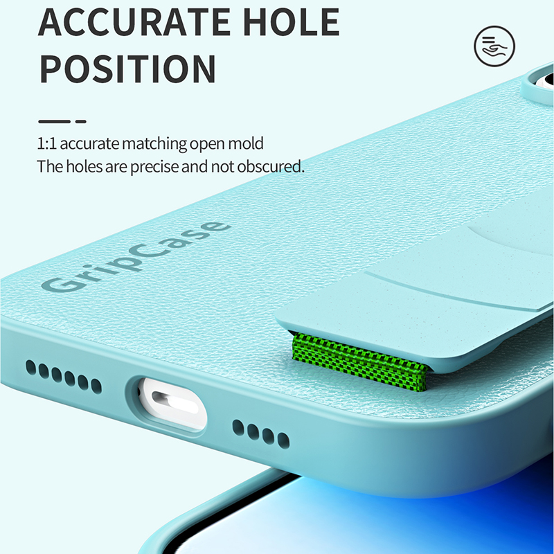 Luxury Fashion Leather Phone Case For iPhone 15 14 13 Pro Max 14Plus 15Plus Wrist Strap Bracket Shockproof Back Cover_voghion.com