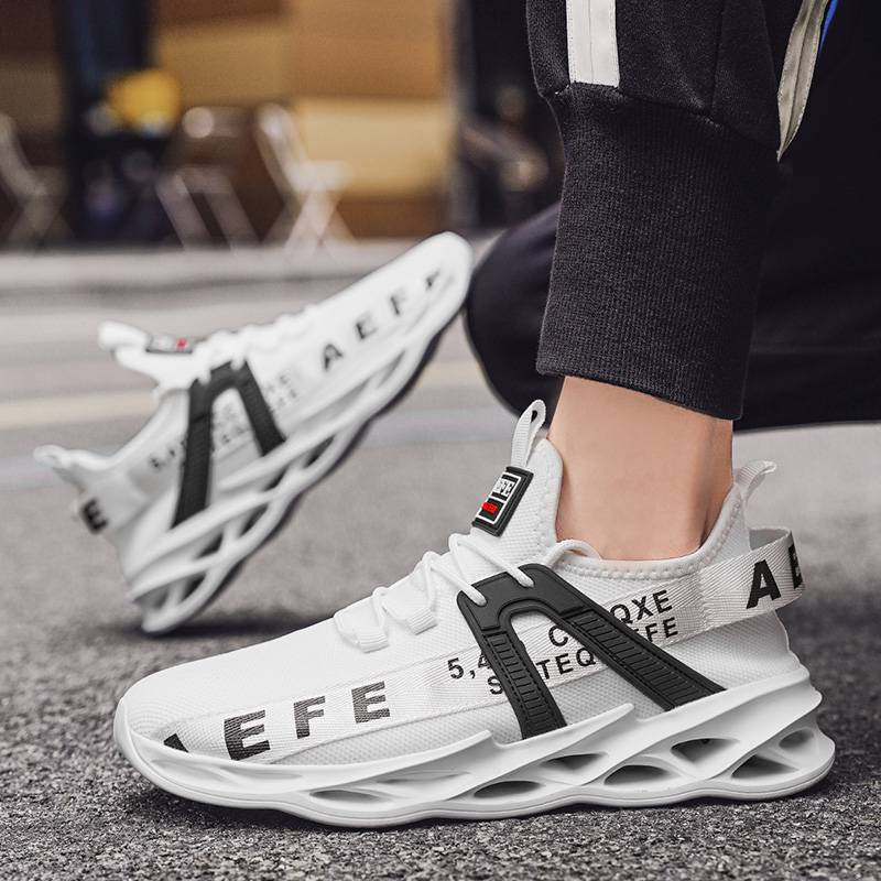 Nuevos zapatos casuales explosivos para deportes al aire libre, transpirables, ligeros, de talla grande, sin cordones, para correr_voghion.com