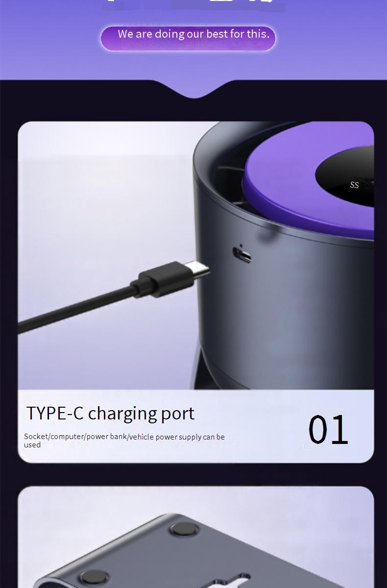 Wentylator biurkowy USB - wydajny i ultracichy wentylator chłodzący do biura/domu (3 ustawienia prędkości, regulowany kąt nachylenia, energooszczędny do sypialni/gabinetu)_voghion.com