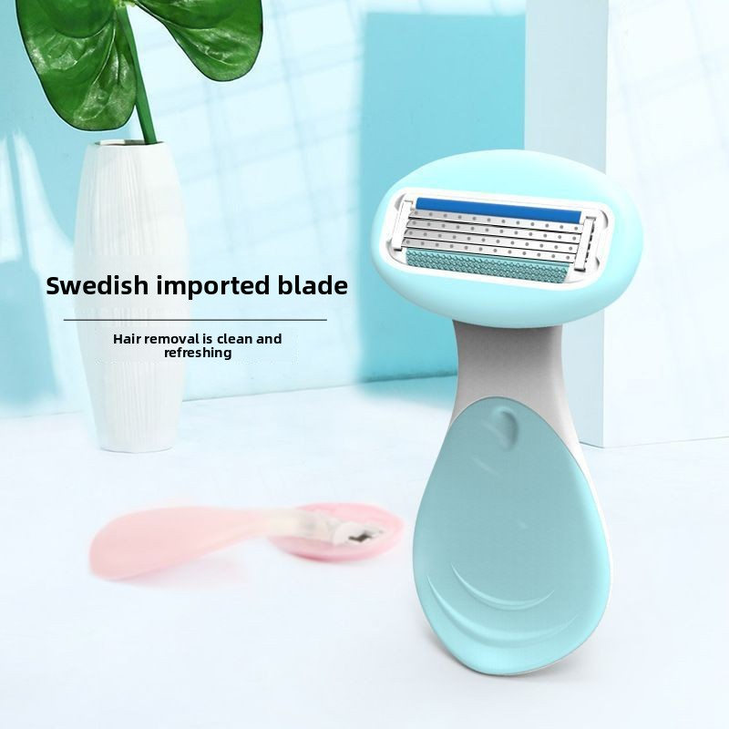 Kit per la depilazione completa del corpo femminile - Rasoio manuale per bikini, ascelle e gambe con lame di precisione_voghion.com