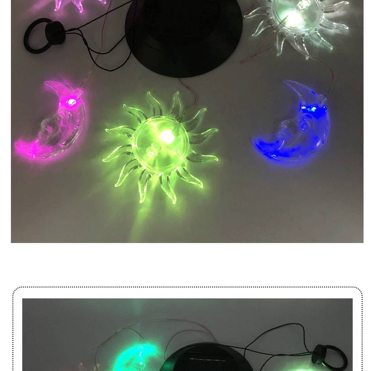 Campanilla de viento solar con luz LED que cambia de color para patio, jardín y camino._voghion.com