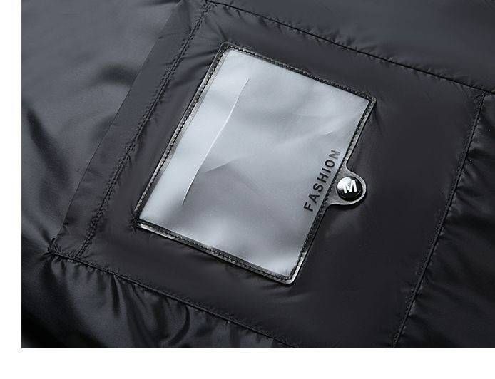 Men's Clothing 25 New Autumn And Winter High-quality Embroidered Chest Label Loose Detachable Hooded Warm Thickened Cotton Jacket_voghion.com