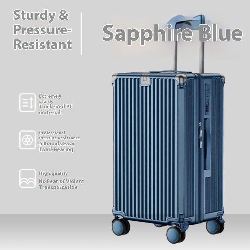 Valigia resistente per PC con ruote girevoli, lucchetto TSA e cerniera anti-scoppio - Valigia leggera per viaggiare in colori classici, cerniera anti-esplosione_voghion.com