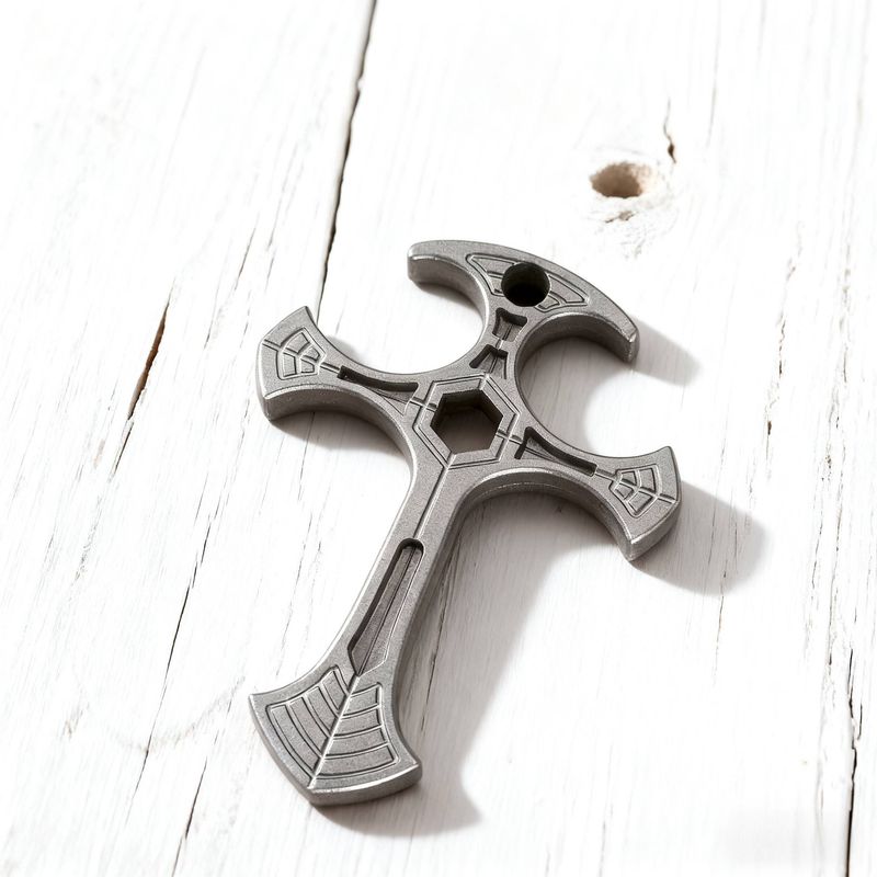 Zinc Alloy Fingerless Brass Knuckles Cross Fingerless Brass Knuckles 6*8*1 Cm Suitable For Self-Defense_voghion.com
