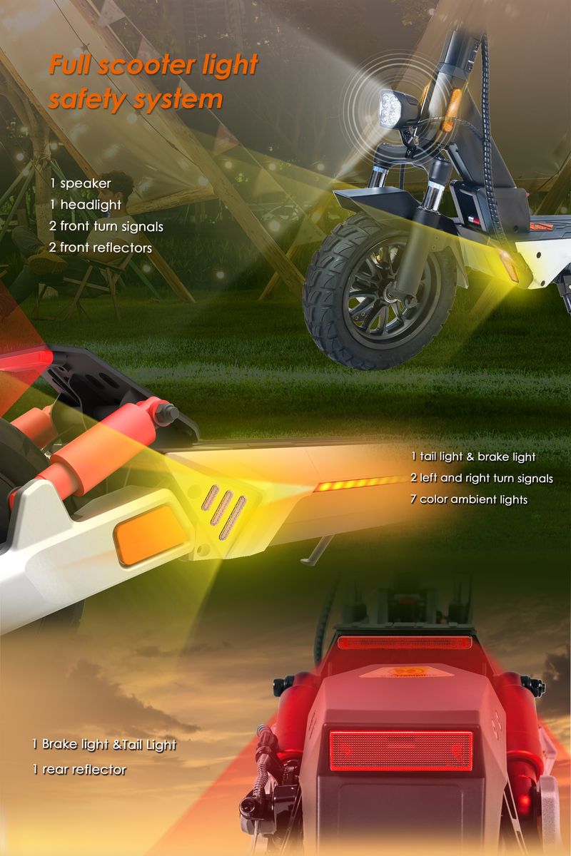 Patinete eléctrico plegable KuKirin M4 Max, 1000 W, 48 V, 18,2 Ah, neumáticos de 10 pulgadas, 45 km/h, frenos de disco delanteros y traseros._voghion.com