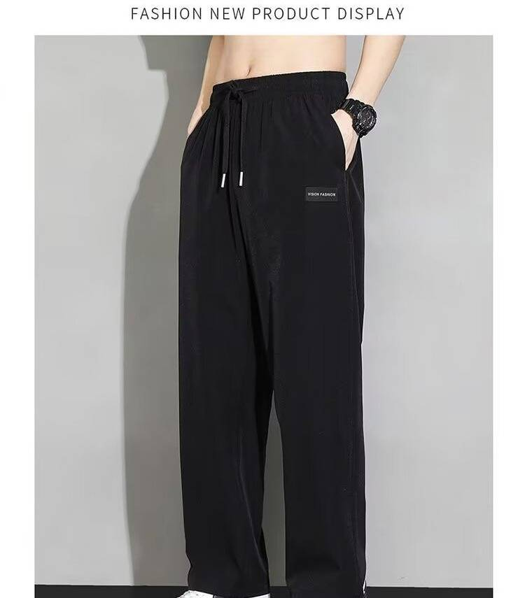 Pantaloni cargo retrò da uomo ad asciugatura rapida – Pantaloni streetwear oversize in poliestere traspirante (M-5XL) – Vestibilità ampia ispirata agli esploratori urbani_voghion.com