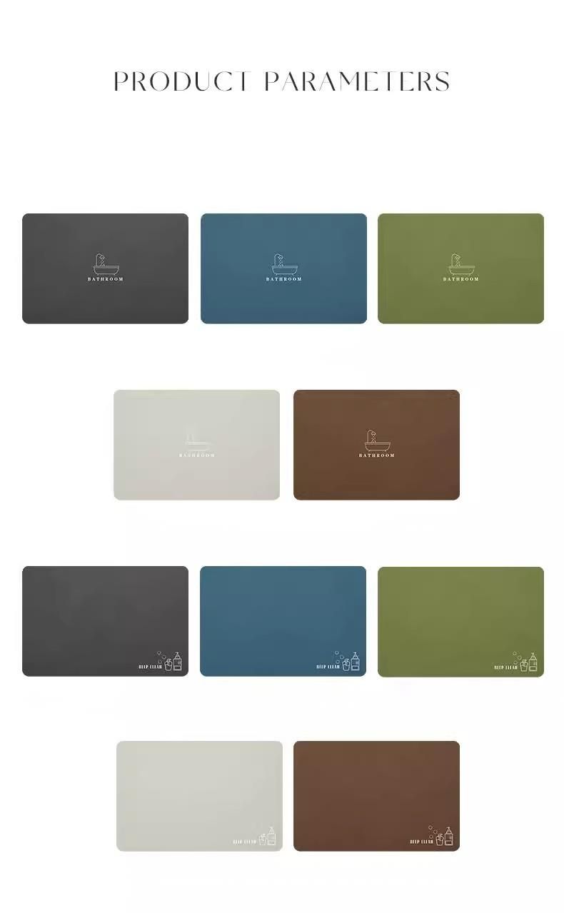 Exklusive Badematte, schmutzabweisend, leicht zu reinigen, für den Eingangsbereich, wasserabsorbierend und schnelltrocknend_voghion.com