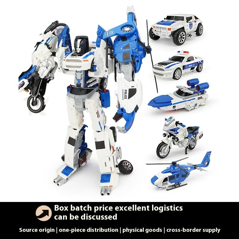 Kaiyu alaşım deformasyon beş gövdeli araba, elmas robot, ateş ejderhası rüzgar çocuk oyuncağı_voghion.com
