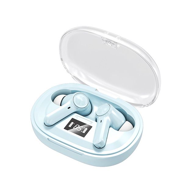 Transparent Space Capsule Digital Display Bluetooth Headset High-end Comfortable Wearing Wireless Headset_voghion.com