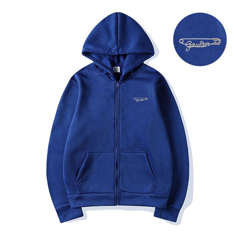 Cardigan con cappuccio e stampa a spillo, per uomo, autunno e inverno, taglie forti, giacca con cerniera spazzolata per ragazzi_voghion.com