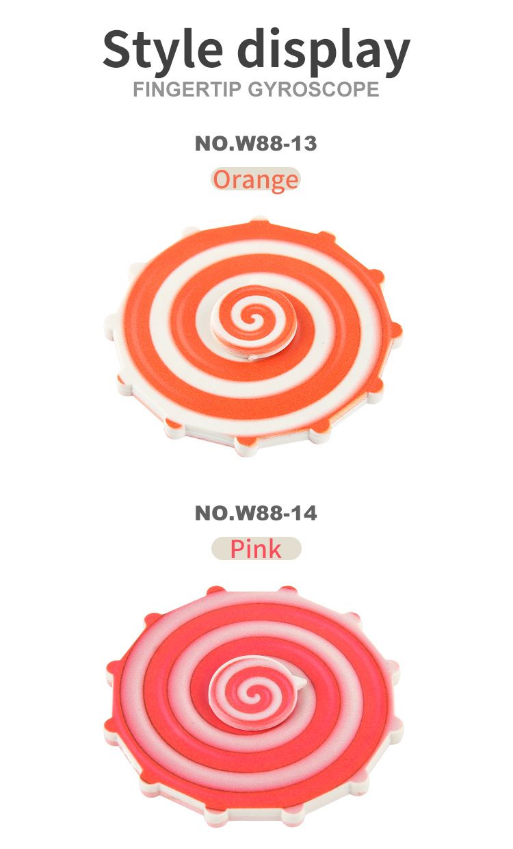 Stressabbau-Spielzeug, Stem Source-Dekompressionsspielzeug, doppelseitiger UV-Druck, rotierende Scheibe, Bonbonfarben, Fidget Spinner, Dekompressionsspielzeug_voghion.com