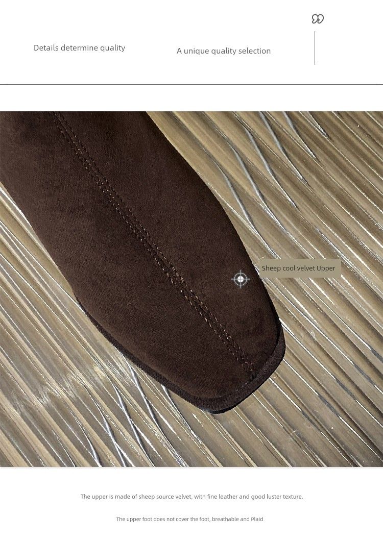 below The Knee Suede High Heel Square Head Shorty Long Boots_voghion.com