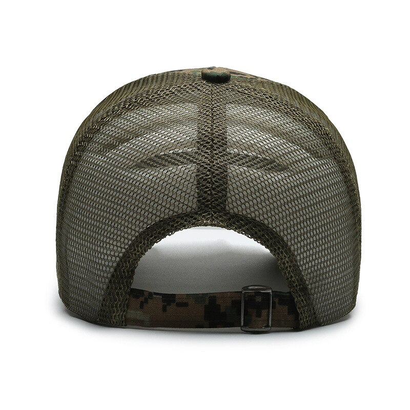 Amerikanische Flagge Camouflage Aufkleber bestickt Baseball Cap Netz Hut Männer Outdoor Klettverschluss Kappe_voghion.com