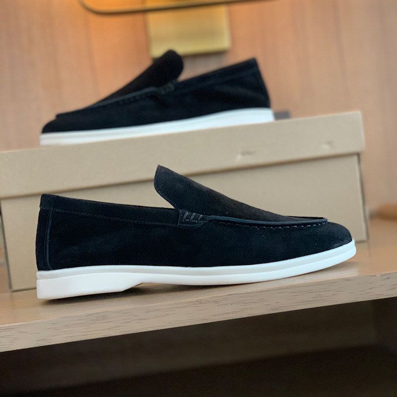 Damen 2023 Neue Leder Flache Unterseite Lazy Casual Vielseitige Le Fu Damen Britische Single Herrenschuhe_voghion.com