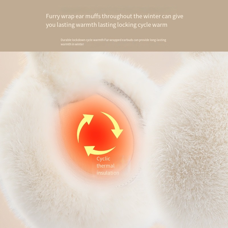 23 new warm earmuffs Sweet sister all autumn and winter cycling ear bag thickened imitation rabbit mink plush ear warm_voghion.com