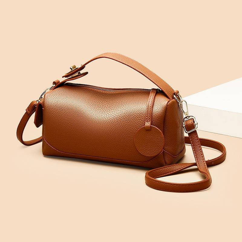 Neue Damentasche 2024: Schlichte und modische Handtasche mit großer Kapazität und einfarbiger Litschi-Textur, Umhängetasche_voghion.com
