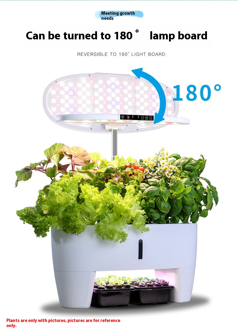 Μηχανή φυτών για οικιακό κήπο, υδροπονική μηχανή φύτευσης, έξυπνη μηχανή φύτευσης, εσωτερική πολυλειτουργική φύτευση, φως πλήρωσης σπορόφυτων_voghion.com