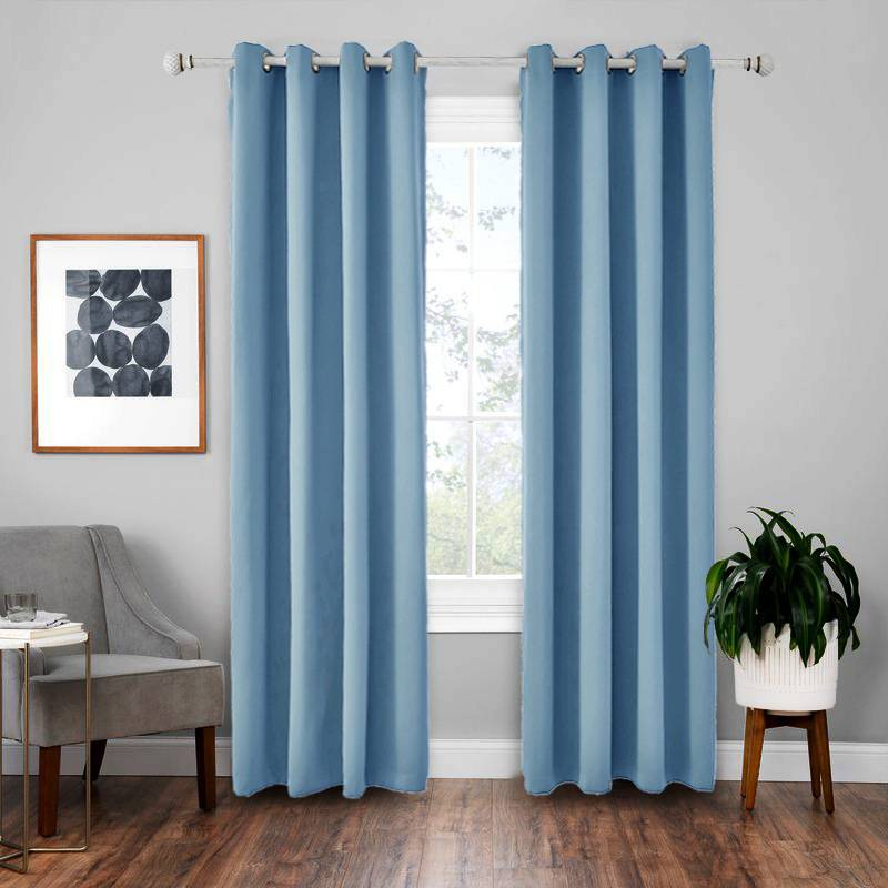 Tissu de rideau de couleur unie, épais, sans lumière, ombrage, isolation thermique, rideau de haute précision_voghion.com