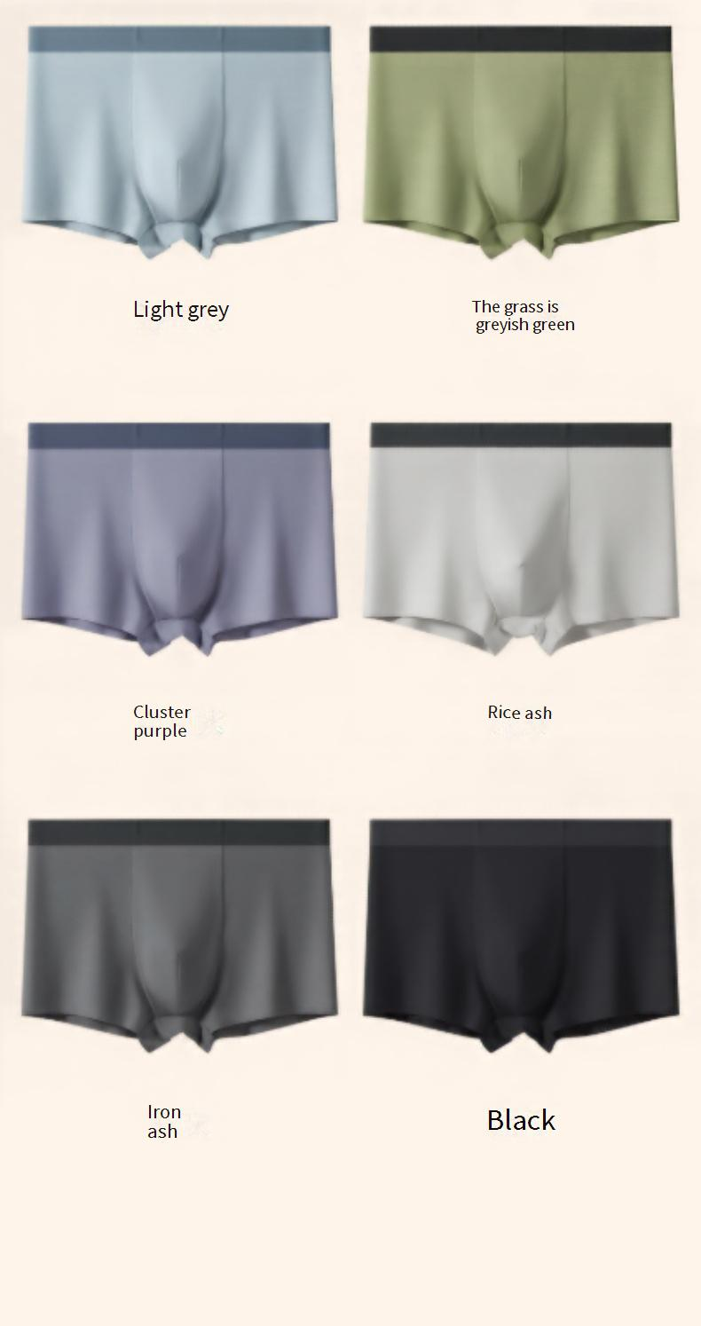 Intimo da uomo, boxer da ragazzo in modal 80 count, senza cuciture, a vita media, traspiranti, di grandi dimensioni_voghion.com