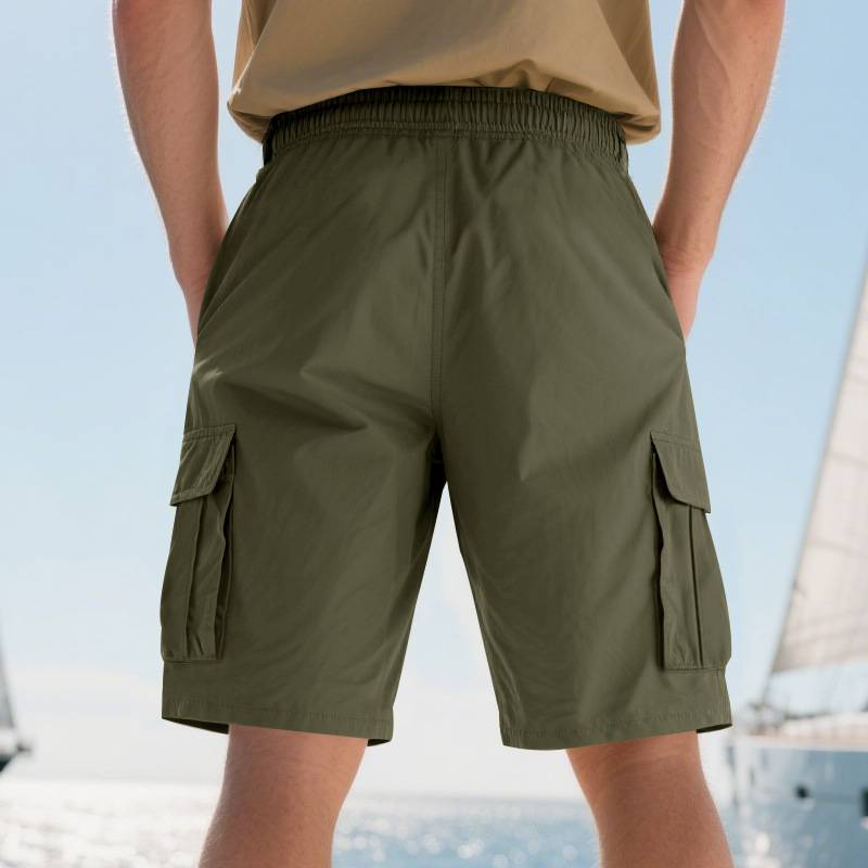 Men's Summer Cargo Shorts 5" Inseam - Loose Fit Utility Work Shorts With Multi-Pockets, Squat-Proof Casual Athleisure_voghion.com