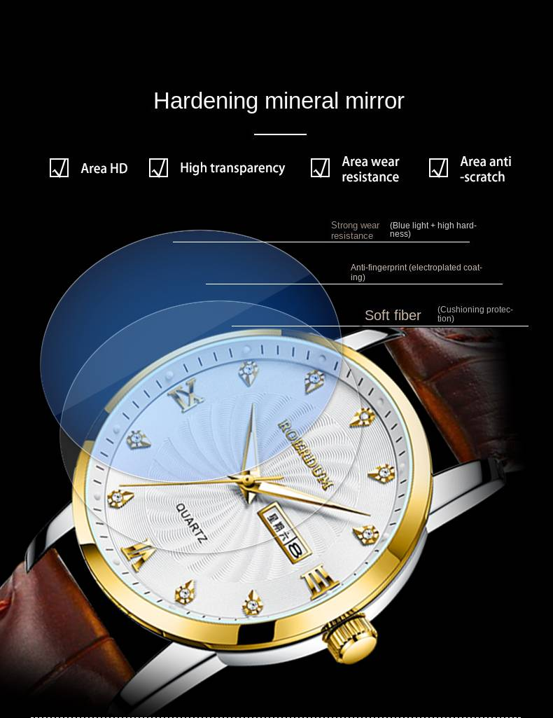ROERDUM Gentleman Series - Brown Retro Style Quartz Watch With Silver Dial And Leather Strap For Men | Casual & Business Timepiece_voghion.com