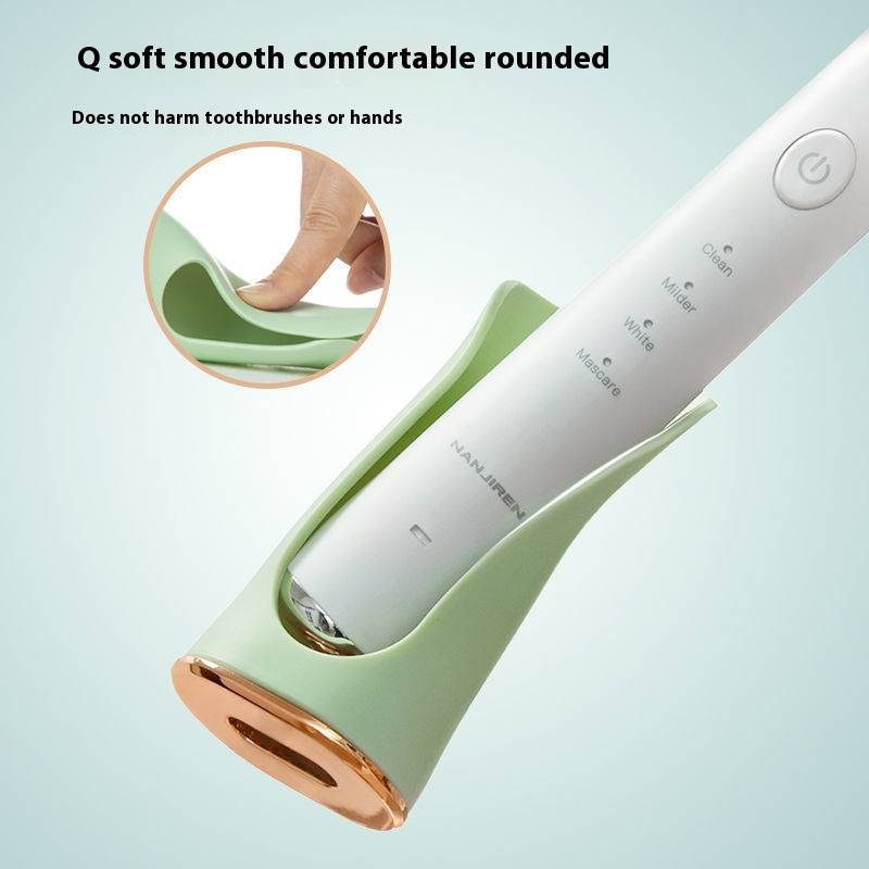 Aufbewahrungsregal für elektrische Zahnbürsten, stanzfreier Zahnbürstenhalter, Wandmontage, Waschzahnbürstenhalter, Badezimmer-Aufbewahrungsregal_voghion.com