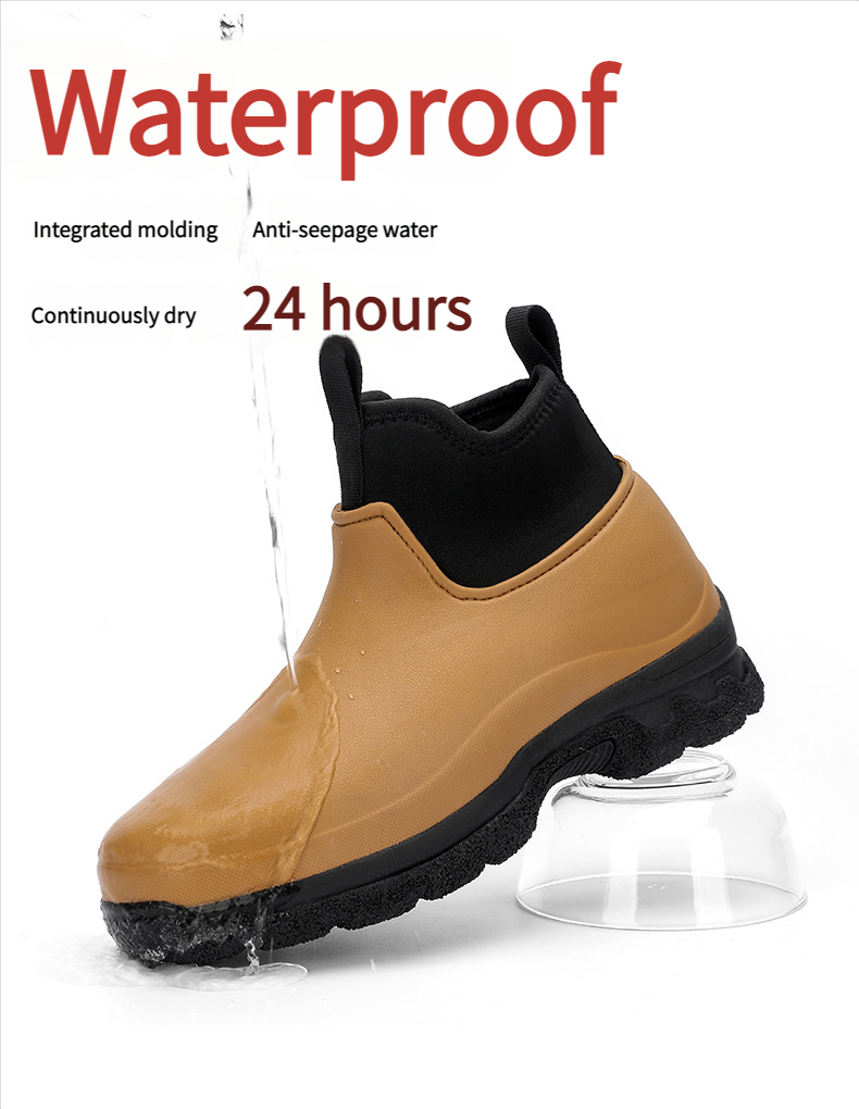 Nuove scarpe antinfortunistiche di media altezza, scarpe protettive, scarpe antiscivolo, scarpe da cuoco con puntale in acciaio._voghion.com