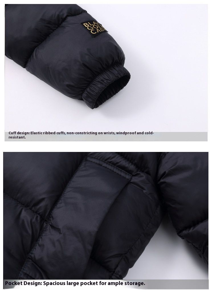 Kids' Winter Heated Jacket With Graphene Technology - Warm & Comfortable Unisex Coat For Boys & Girls (100-150cm, Black)_voghion.com