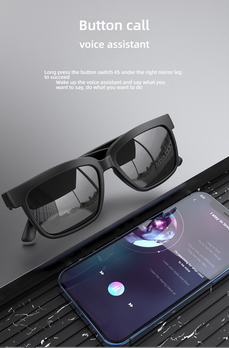 Interchangeable Lens Smart Bluetooth Sunglasses With Anti-Blue Light & Polarized Options – Wireless Music, Calls & Sports Compatible_voghion.com