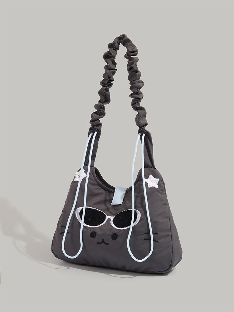 2025 frühling Sommer Neue Nette Katze Pendler Schulter Tasche Mode Multifunktionale Frauen Instram Casual Täglichen_voghion.com