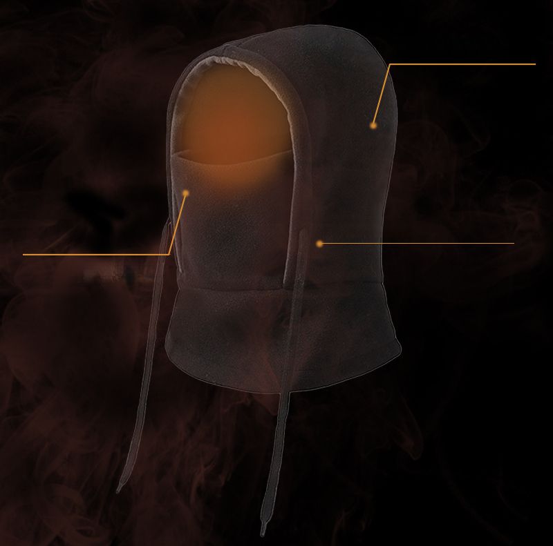 Cappello caldo invernale per sci all'aperto, copricapo, maschera, scaldacollo, protezione integrata per il viso, pile spesso, cappuccio antivento_voghion.com
