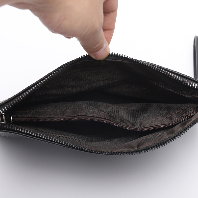 Porta carte da uomo in morbida pelle di mucca alla moda Borsa da uomo in vera pelle per soldi Pochette da uomo d'affari di alta qualità_voghion.com