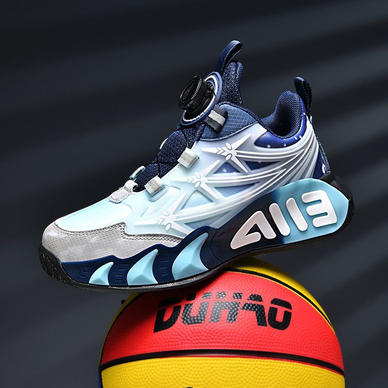 -Lightweight Synthetic Leather, Children's New Spring And Autumn Leather Anti Slip Sports Basketball Shoes, Men's Shoes_voghion.com