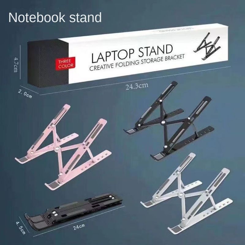 Laptop and Tablet Stand Plastic Material Foldable and Height Adjustment Range 1 to 7 Gears_voghion.com