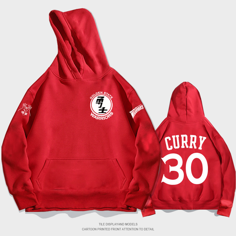 Y Jinzhou Curry Hoodie Autumn Fashion Brand Loose Shoulder Sleeve Clothing Youth Student Coat_voghion.com