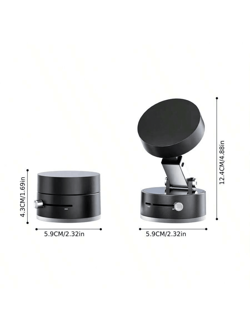 Support magnétique à ventouse pour téléphone portable à double usage, pliable et facile à installer, idéal pour regarder des films ou des séries._voghion.com