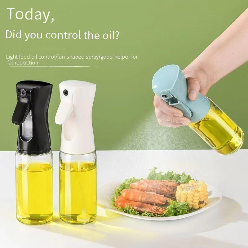 Glass Oil Spray Bottle For Kitchen - 350ml Fine Mist Olive Oil Sprayer For Air Fryer & Cooking (BPA-Free Leakproof Adjustable Nozzle)_voghion.com