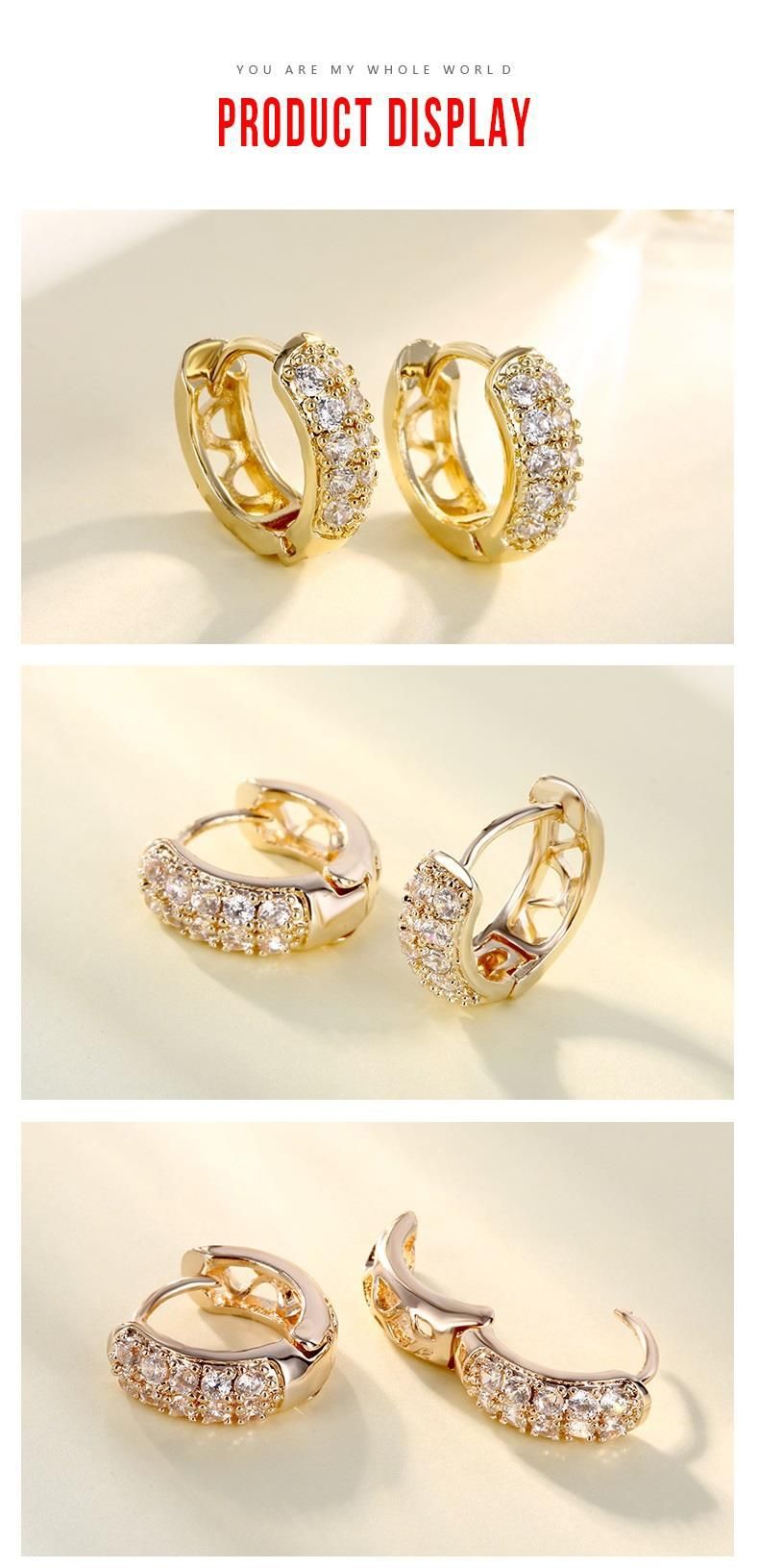 Double Row Diamond Zircon Earrings – Fashion Jewelry For Women, All-Match Series_voghion.com