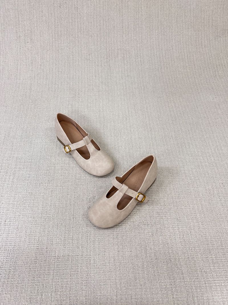 Scarpe da sera a forma di T con tacco grosso, da donna, con altezza maggiorata di 6 cm, versatili con gonne._voghion.com