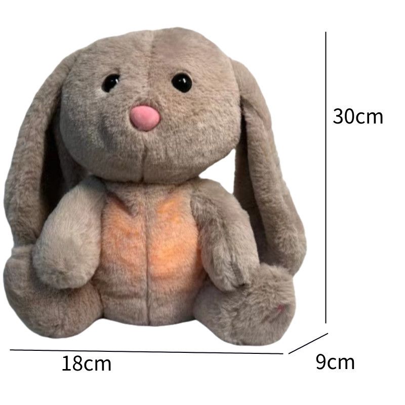 Bear Breathing Adorable Light Soothing Sleep Music Plush Toy For Babies Toddlers And_voghion.com