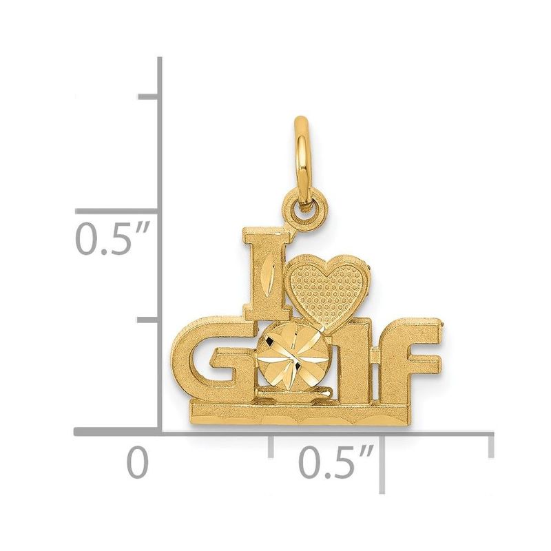 10K I HEART GOLF Charm_voghion.com
